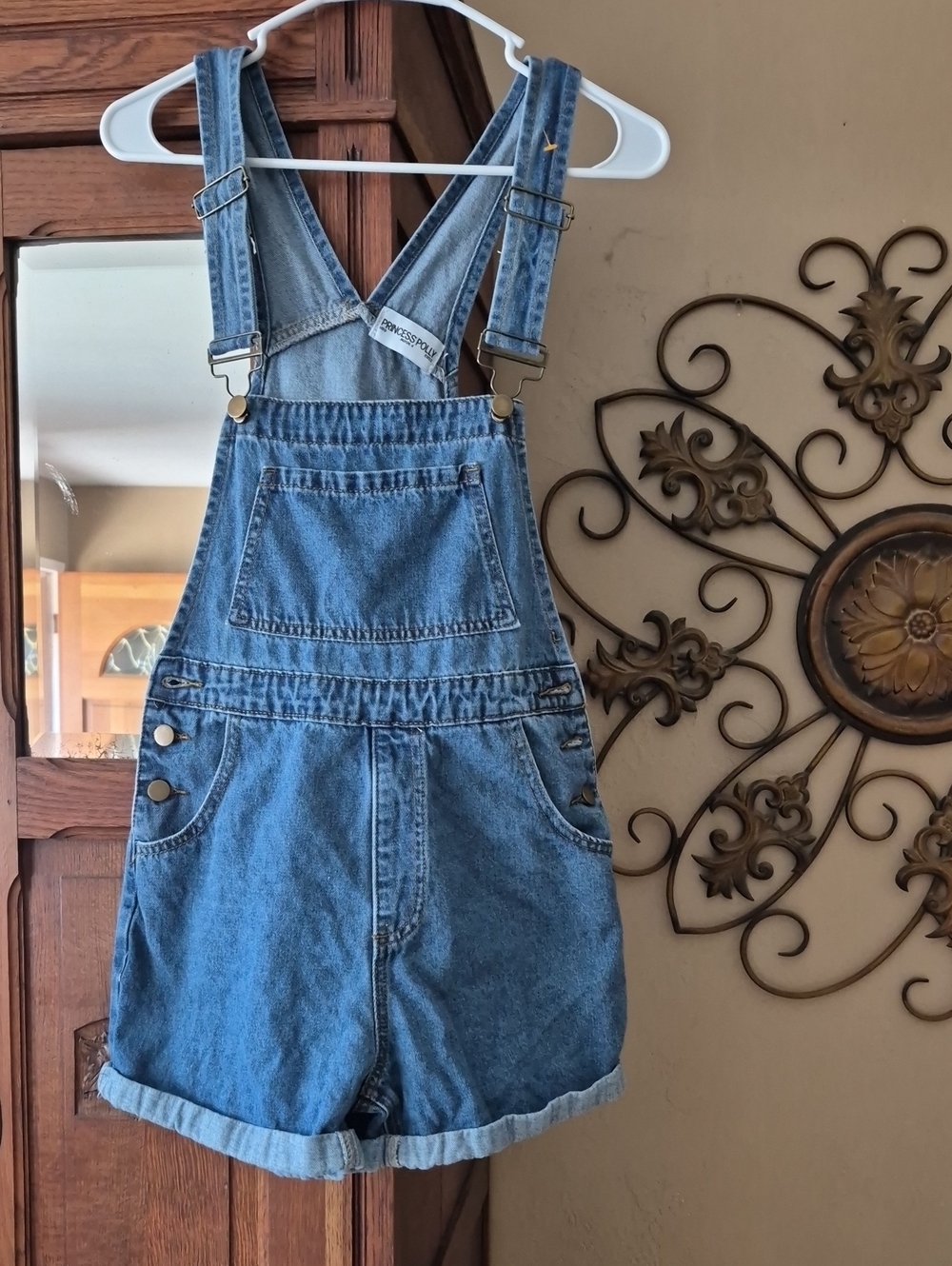 Princess Polly Denim Shorts Overalls